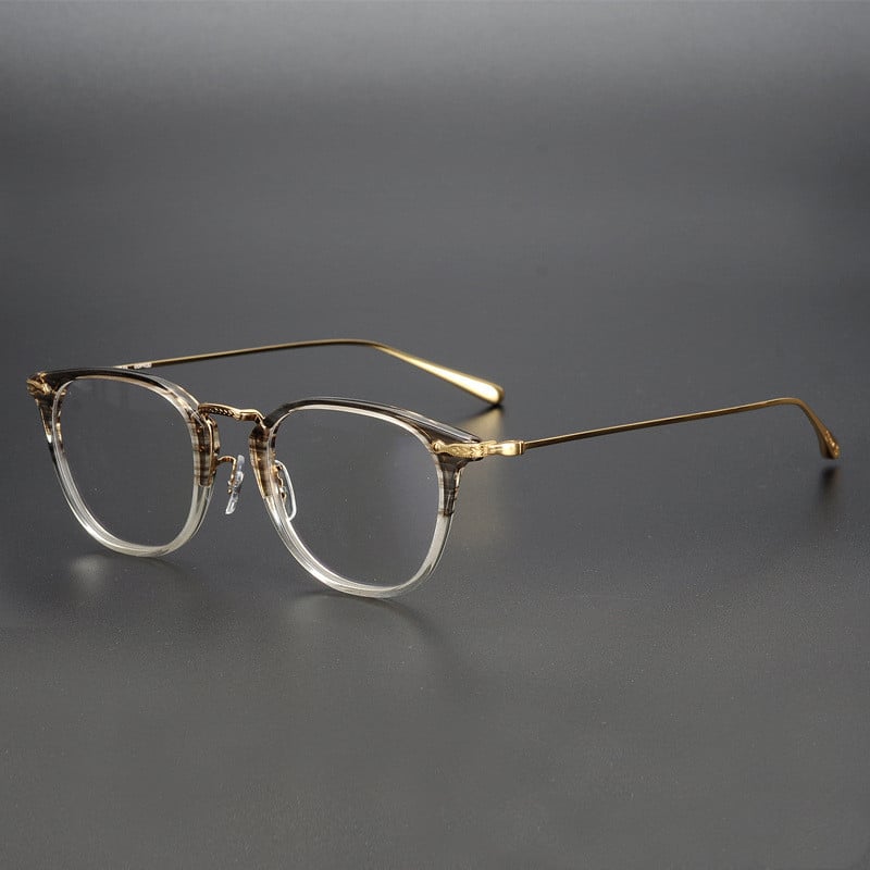 Lunettes transparentes et tendances à cadre rond pour hommes