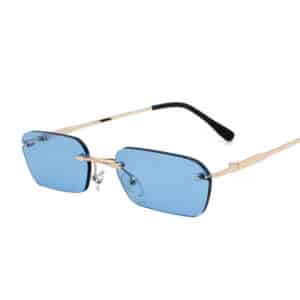 Lunettes sans monture carrées à la mode