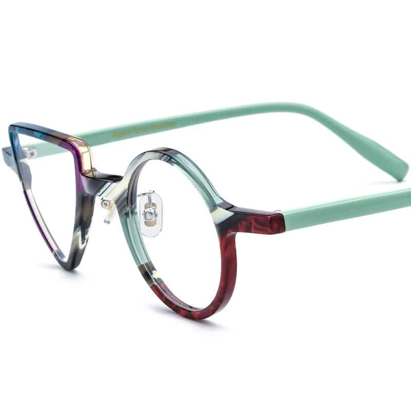 Lunettes à cadre rond et triangulaire à la mode pour hommes et femmes – Image 7