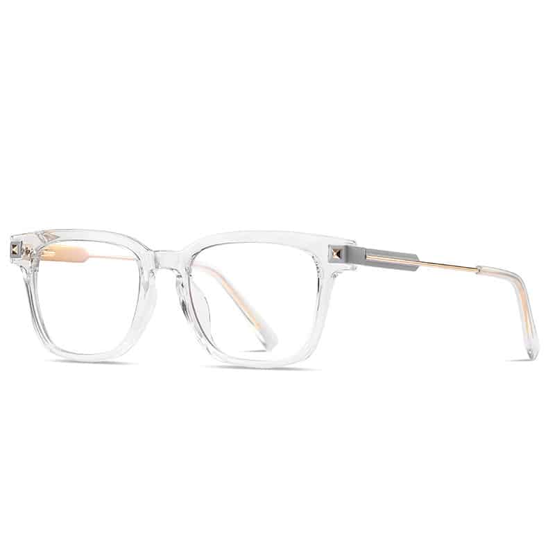 Monture de lunettes anti-lumière bleue pour homme en métal – Image 9