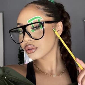 Lunettes simples à grand cadre anti-lumière bleue pour femmes
