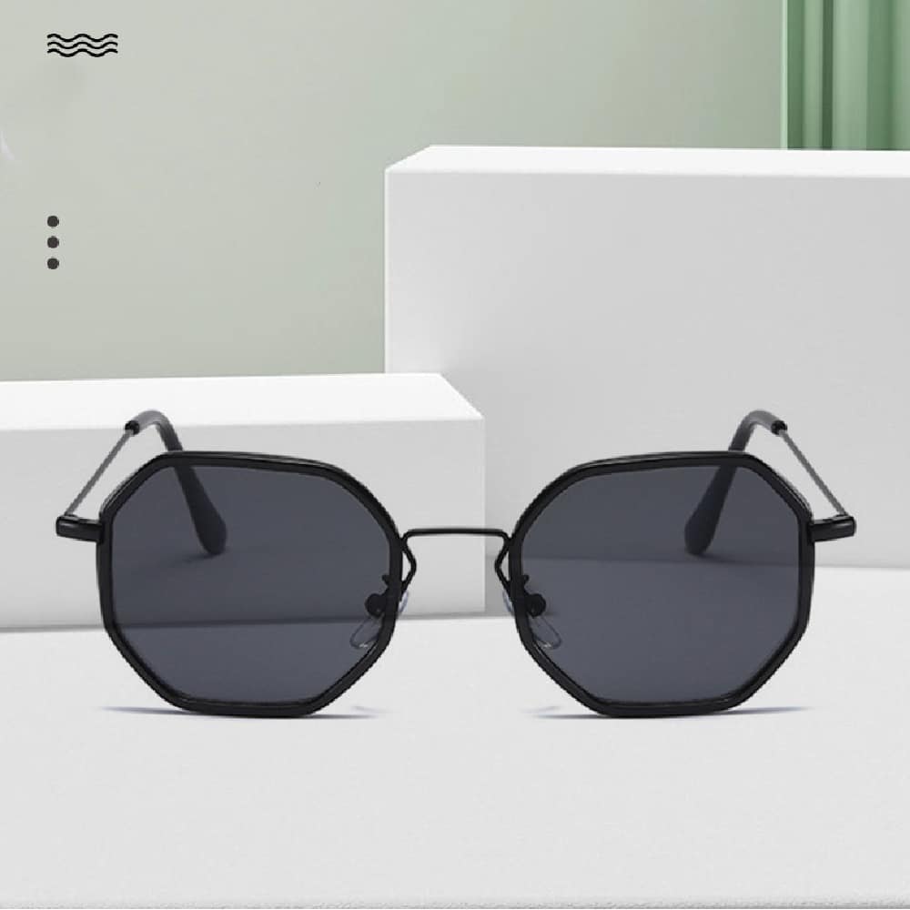 Lunettes de soleil à grande monture mince à la mode pour hommes et femmes