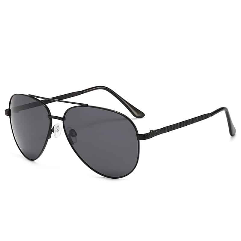 Lunettes de soleil polarisées à grande monture en métal pour hommes – Image 5
