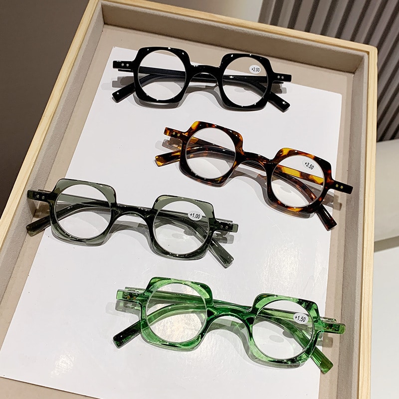 Lunettes presbyopiques à monture rétro anti-lumière bleue. Vieilles lunettes de lecture pour hommes