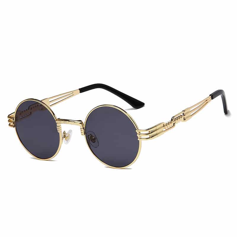 Lunettes rondes en métal creux à la mode – Image 8