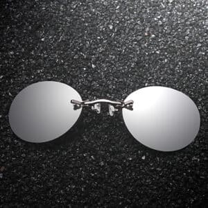 Lunettes de soleil sans cadre de style rétro la mode
