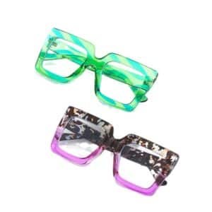 Lunettes simples et de grande taille à la mode pour femmes