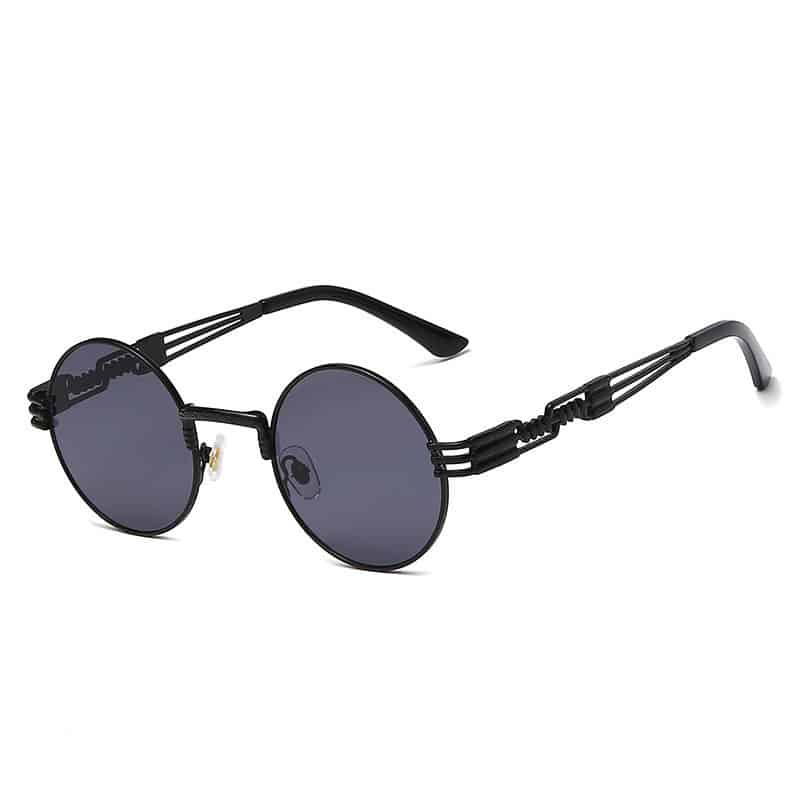 Lunettes rondes en métal creux à la mode – Image 6