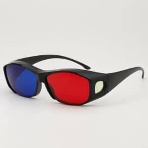 Lunettes 3D rouge-bleu à grande monture