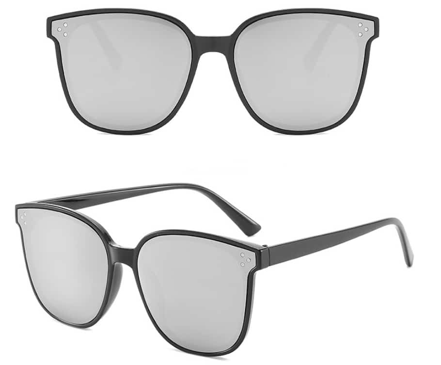 Lunettes de soleil rectangulaires pour femmes. Lunettes de soleil carrées sans bord – Image 9