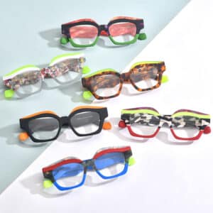 Lunettes à bordure épaisse tendances pour hommes et femmes