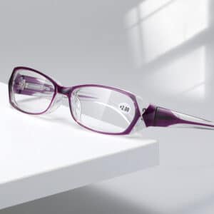 Lunettes de lecture pour femmes, style rétro, monture en résine bleue claire, branches printanières