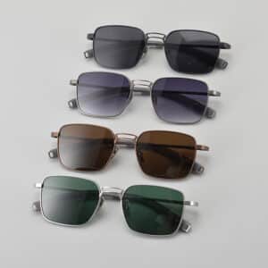 Lunettes de vue pour hommes à double pont, monture carrée en titane pur