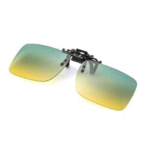 Lunettes de soleil à double usages de jour et de nuit. Lunettes à clip polarisé conduisant. Lentilles réfléchissantes à clip de conduite