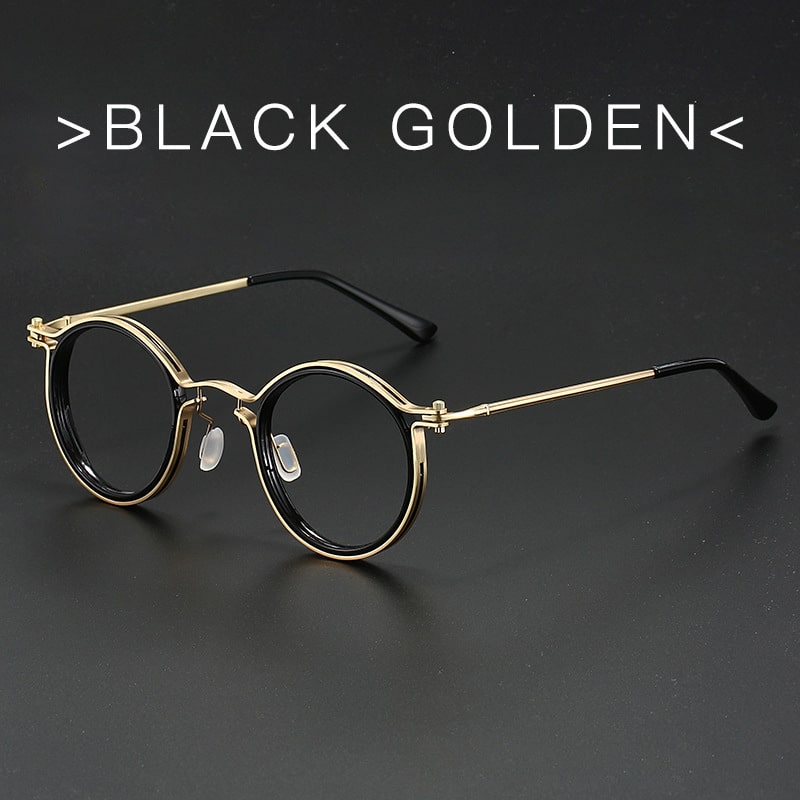 Lunettes à monture ronde vintage. Lunettes banales anti-rages bleus – Image 8