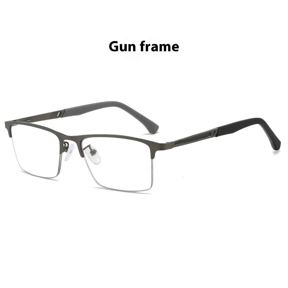 Lunettes à monture en acier inoxydable. Lunettes presbyopiques tendances pour hommes – Image 2