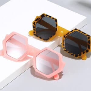 Lunettes de soleil polygonales de mode pour femmes
