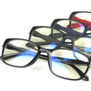 Lunettes simples ultra-légères à la mode TR90 bloquant la lumière bleue