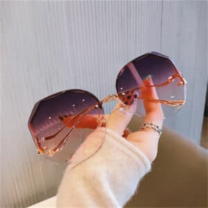 Lunettes anti-UV sans monture à la mode