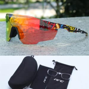 Lunettes de cyclisme photochromiques sans cadre et ultra-légères pour l'alpinisme