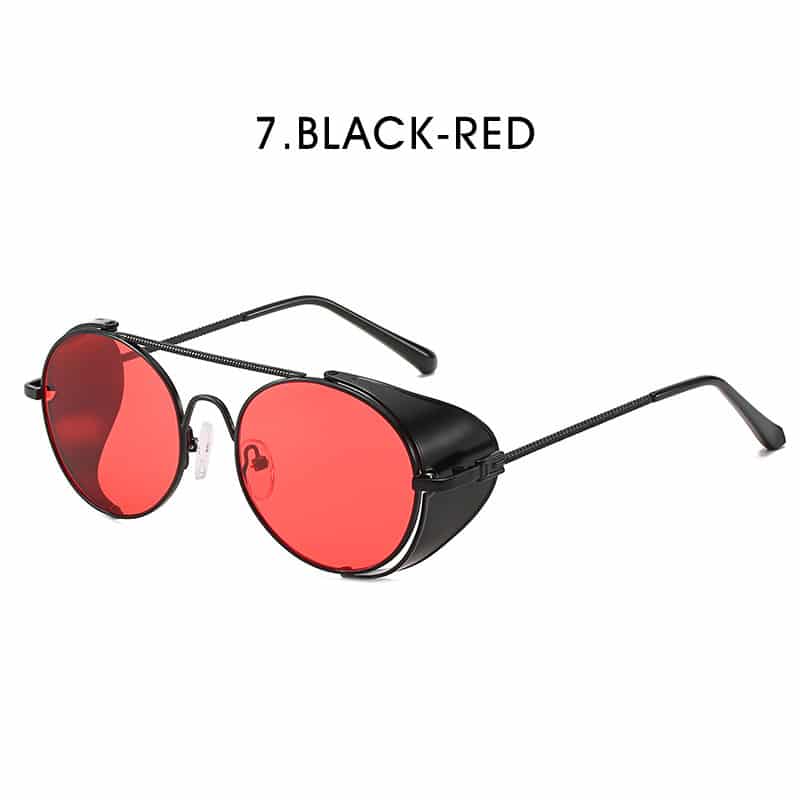 Lunettes de soleil vintage style punk métal à la mode pour hommes et femmes – Image 5