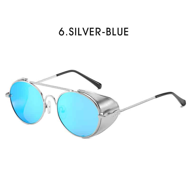 Lunettes de soleil vintage style punk métal à la mode pour hommes et femmes – Image 8
