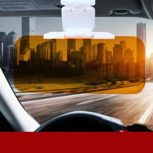 Pare-soleil de voiture anti-reflet et anti-éblouissement jour/nuit. Pare-soleil ajustable