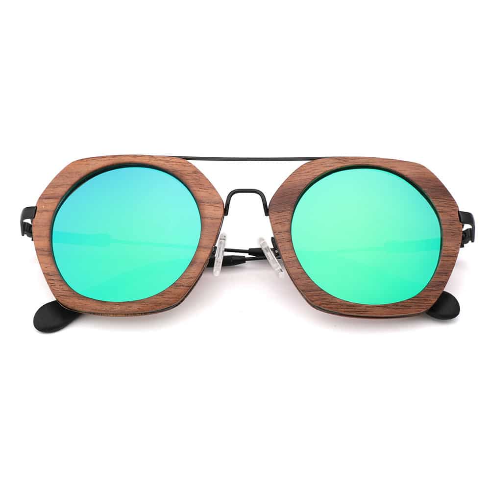 Lunettes de soleil polarisées avec monture en bois tendances pour hommes et femmes – Image 3
