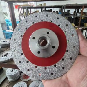 Disque à meuler plat brasé M14 à bride. Disque de meulage en pierre à bride