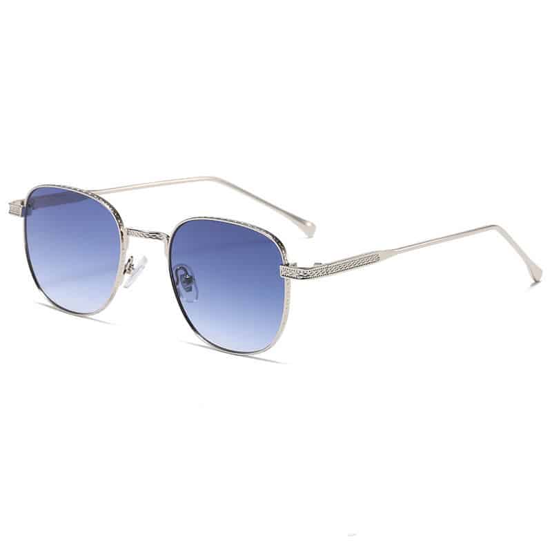 Lunettes de soleil foncées avec monture métallique fine à la mode pour femmes – Image 9