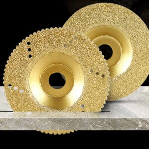 Disque de découpage diamanté. Disque de meulage en marbre brasé