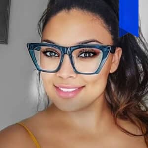 Lunettes vintages à monture simple à la mode pour femmes