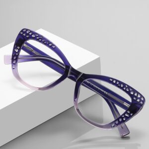 Lunettes 3D dégradées anti-lumière bleue à la mode pour hommes et femmes