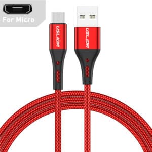3 mètres. Long câble de charge rapide de téléphone portable Android 3A avec interface USB