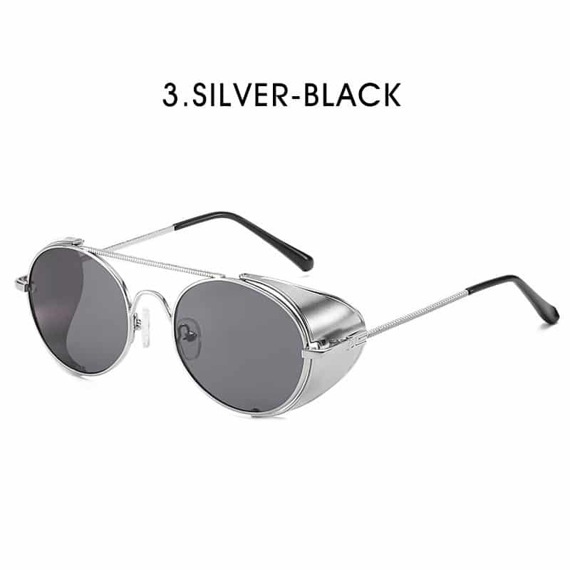 Lunettes de soleil vintage style punk métal à la mode pour hommes et femmes – Image 7
