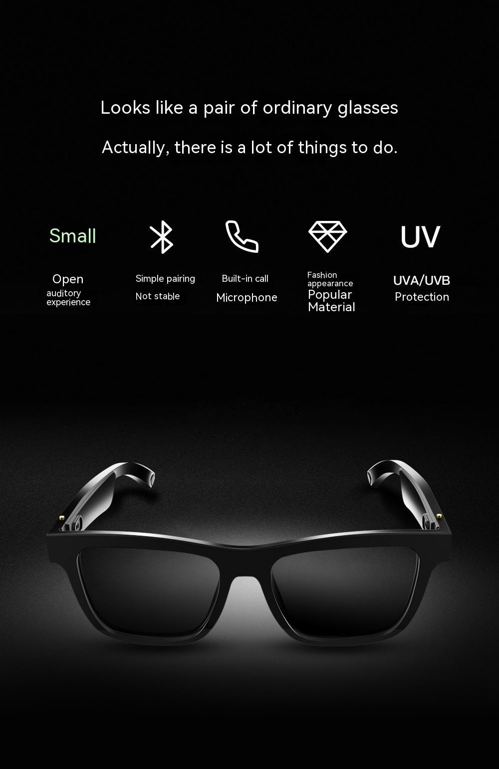 Lunettes de soleil intelligentes à casque Bluetooth – Image 2