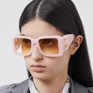 Lunettes de soleil à large monture carrée à la mode pour femmes