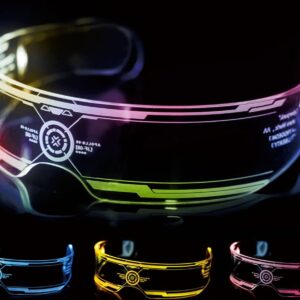 Lunettes à verres lumineux à LED