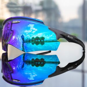 Lunettes de sport à verres intégrés. Lunettes coupe-vent