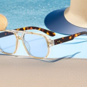 Lunettes de soleil rétro décontractées à la mode pour homes et femmes