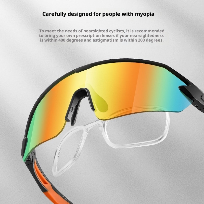 Lunettes sportives à grand cadre et à lentille colorée – Image 4