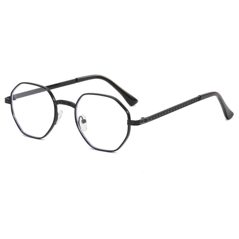 Lunettes de soleil rétro à monture polygonale – Image 3