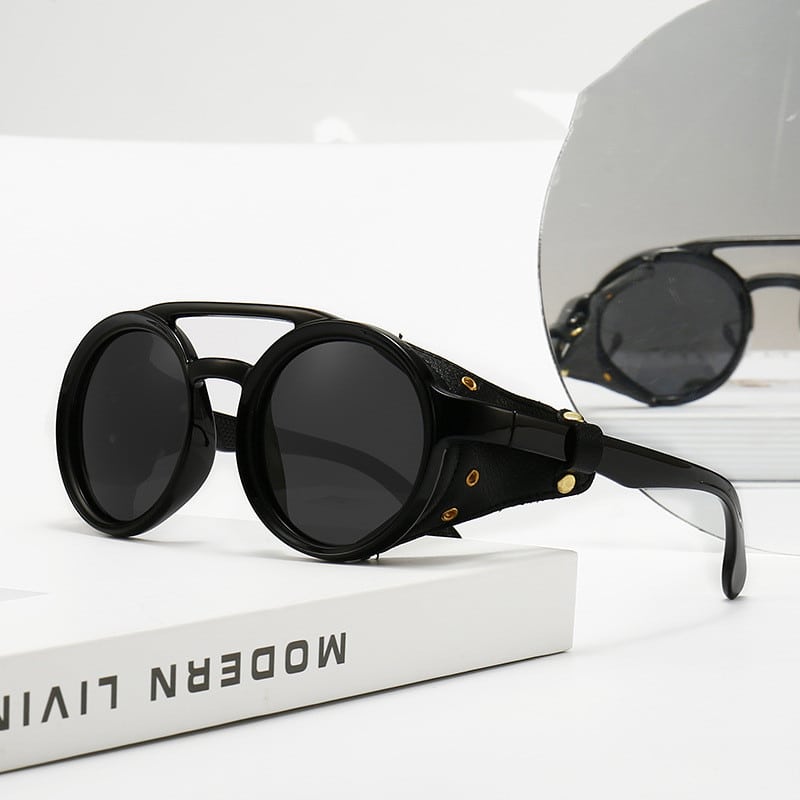 Lunettes de moto à miroir anti-vent