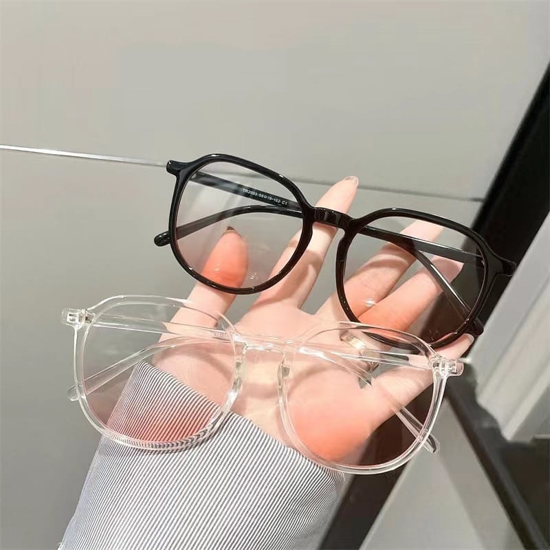 Lunettes de soleil à grande monture simple pour femmes