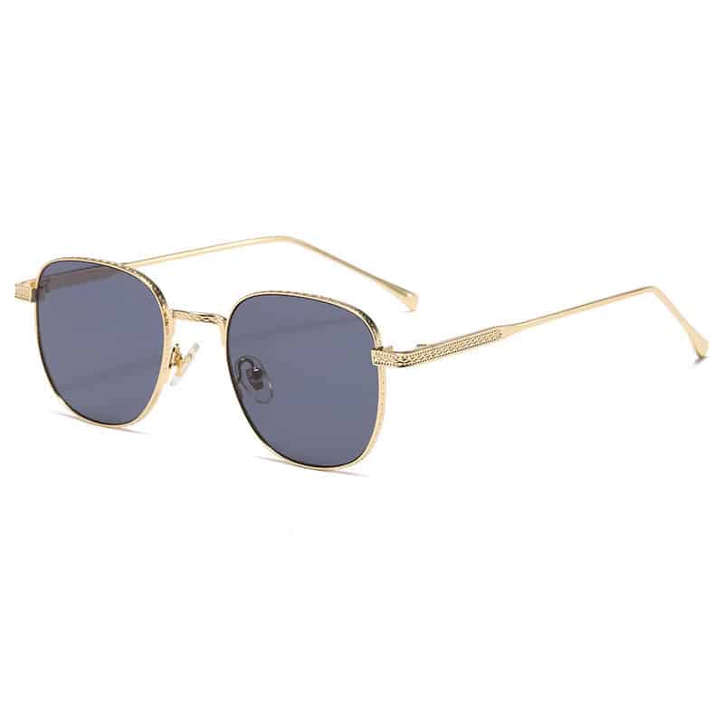 Lunettes de soleil foncées avec monture métallique fine à la mode pour femmes – Image 7