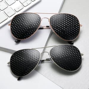 Lunettes de vue avec micropores et petits trous de style tendance