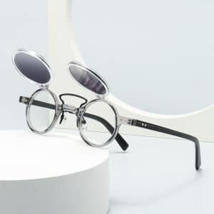 Lunettes de soleil à monture ronde à la mode pour hommes et femmes