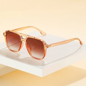 Lunettes de soleil à grande jante à la mode pour femmes
