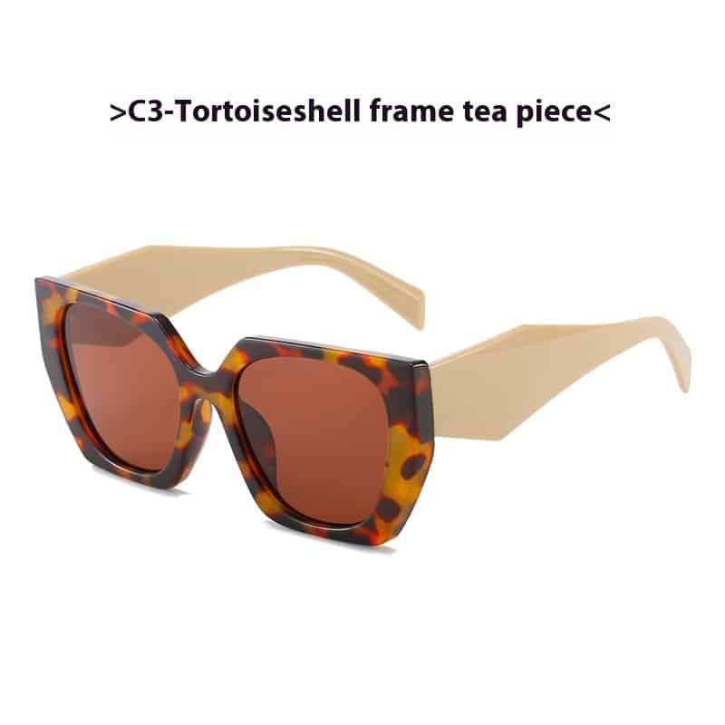 Lunettes de soleil rétro à grande bordure à la mode pour femmes – Image 3