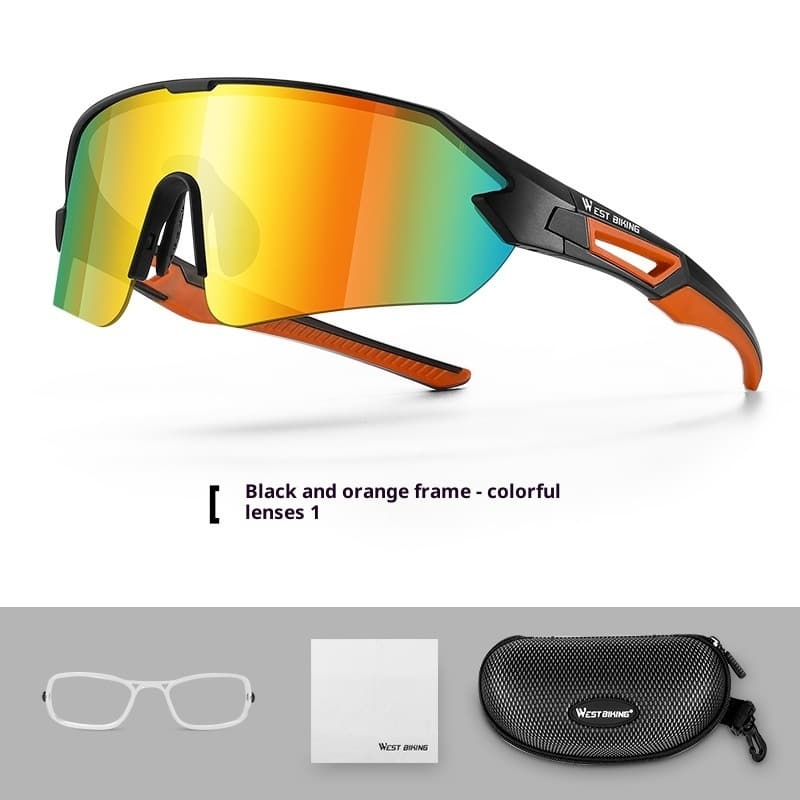 Lunettes sportives à grand cadre et à lentille colorée – Image 3